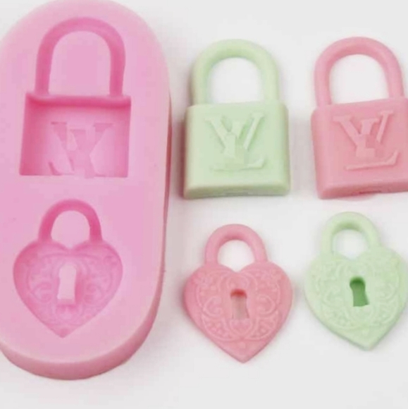Kitchen Baking Louis Vuitton Lock And Heart Silicone Mold Poshmark